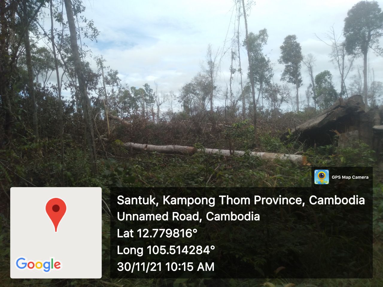 រកឃើញមេខ្លោងកាប់រានទន្ទ្រាន់ដីព្រៃនៅចំនុចអូរអន្ទ្រោកក្នុងតំបន់ព្រៃអង្គតែនដែនគ្រប់គ្រងរបស់បរិស្ថាន…