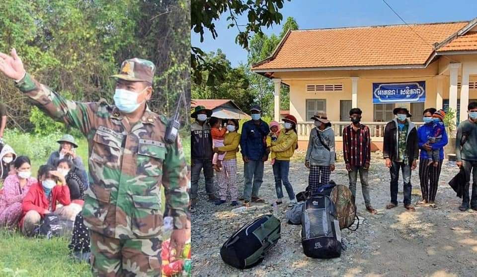 ពលកខ្មែរបម្រុងឆ្លងដែនចូលទៅប្រទេសថៃខុសច្បាប់ ត្រូវបានឃាត់ខ្លួនដោយកម្លាំងវរសេនាតូចថ្មើរជើងលេខ៥១៤