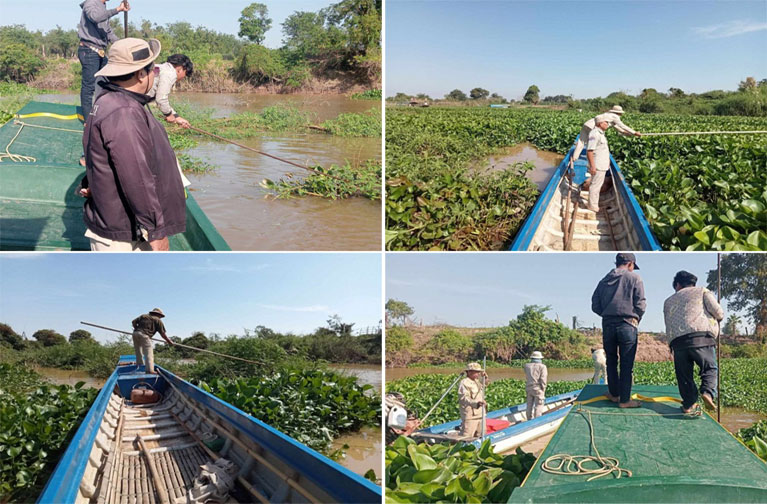 ខណ្ឌរដ្ឋបាលជលផលកំពង់ឆ្នាំងបន្តចុះល្បាត និងបង្ក្រាបបទល្មើសនេសាទ នៅស្រុកជលគីរី និងស្រុកកំពង់លែង