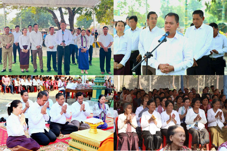 សម្តេច​មហា​បវរ​ធិបតី​នាយករដ្ឋមន្ត្រី និង​លោកជំទាវ​បណ្ឌិត ប្រគេន​បច្ច័យ​សាងសង់​ខ្លោងទ្វារ​វត្ត​ឥន្ទ​រិទ្ធី (​ហៅ​វត្ត​បារាយណ៍​)