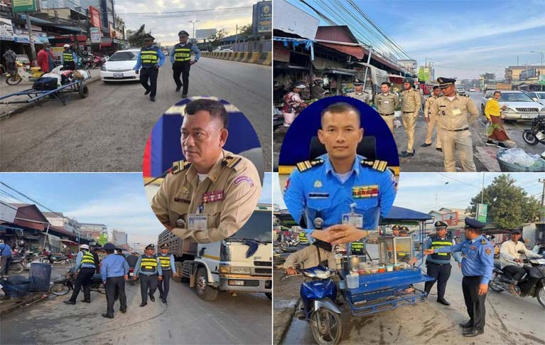 ម្លាំង​នគរបាល​ផ្នែក​សណ្ដាប់ធ្នាប់​ចរាច​រណ៍ នៃ​អធិការដ្ឋាន​នគរបាល​ក្រុង​ប៉ោយប៉ែ​ត​បន្ត​ចុះ​រៀបចំ​សណ្តាប់ធ្នាប់​តាម​ទីប្រជុំជន​ផ្សារ​នានា​និង​បណ្ដោយ​ផ្លូវជាតិ​លេខ ៥ ក្នុង​ភូមិសាស្ត្រ​ក្រុង​ប៉ោយ​ប៉ែត​
