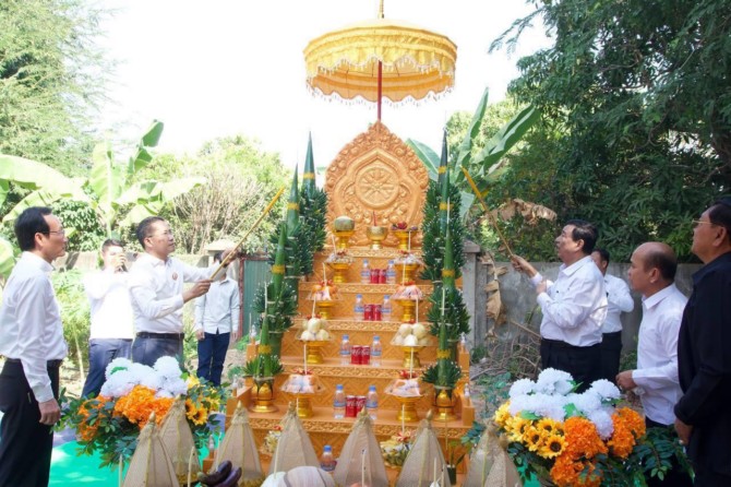 ​ថ្ងៃ​អបអរ​ទិវា​ជ័យជម្នះ​៧​មករា​, ក្រុមការងារ​គណបក្ស​ចុះ​មូលដ្ឋាន​ស្រុក​ព្រះនេត្រព្រះ ផ្តួចផ្តើម​សាងសង់​ស្នាក់ការ​បក្ស​តម្លៃ​ជាង​១២​ម៉ឺន​ដុល្លារ