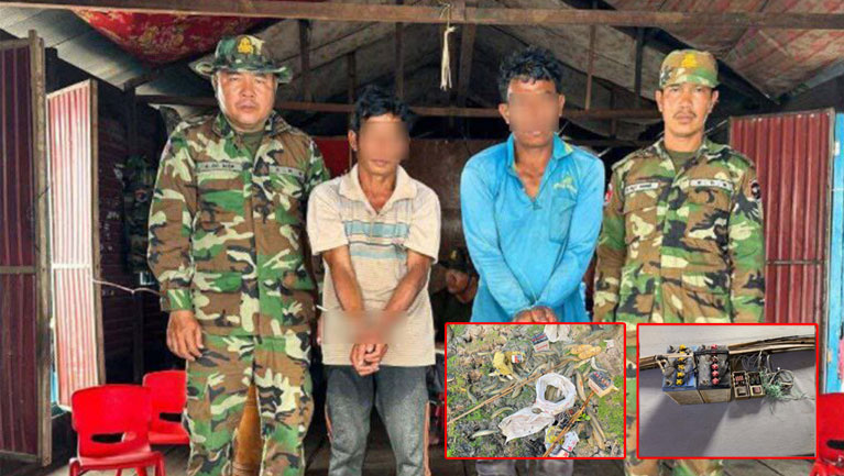 ទាហាន​ចាប់​អ្នក​ឆក់​ត្រី​០២​នាក់​ប្រគល់ជូន​លោក​ប៉ូលិស​ចាត់ការ​តាមច្បាប់​!!
