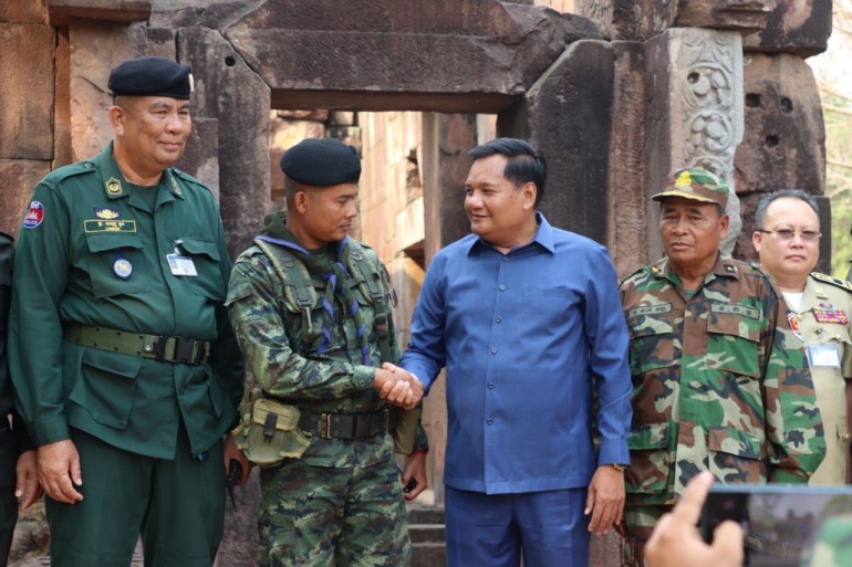 ឯកឧត្តម មាន ចាន់យ៉ាដា អភិបាលខេត្តឧត្តរមានជ័យ៖ ស្ថានភាពនៅប្រាសាទតាមាន់មានសភាពធម្មតា