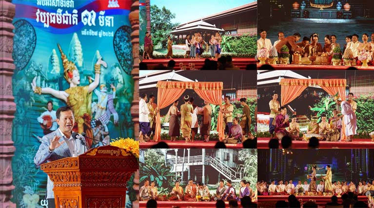 សម្ដេច​បវរ​ធិបតី ហ៊ុន ម៉ា​ណែ​ត កោតសរសើរ​ចំពោះ​ការកែច្នៃ​ទម្រង់​សិល្បៈ និង​សម្លៀកបំពាក់​បុរាណ​ខ្មែរ​ឱ្យ​កាន់តែ​មាន​ភាព​ទាក់ទាញ ប៉ុន្តែ​មិន​ត្រូវ​ធ្វើឲ្យ​បាត់បង់​អត្តសញ្ញាណជាតិ​ឡើយ​