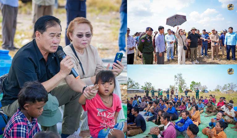 អភិបាលខេត្ត​ពោធិ៍សាត់ និង​អនិកជន​ខ្មែរ​រស់នៅ​អាមេរិក ជួប​សំណេះសំណាល និង​ពិនិត្យ​ទីតាំង​ជីក​ស្រះ​ទឹក​ជូន​ប្រជាពលរដ្ឋ នៅ​ចំណុច​ព្រៃរនាម ក្នុងភូមិ​ចំរេះ ឃុំ​ស្រែ​ស្តុក ស្រុក​កណ្តៀង