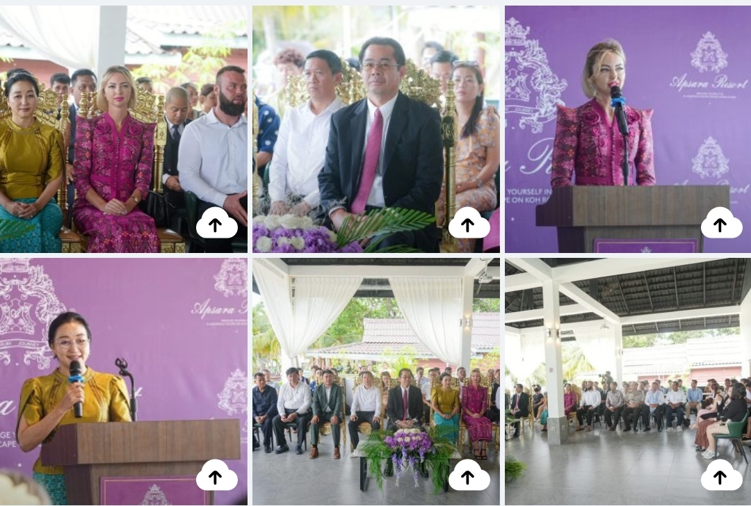 ពិធីសម្ពោធដាក់ឱ្យដំណើរការសណ្ឋាគារ Apsara Resort ដែលមានទីតាំងស្ថិតនៅភូមិដើមថ្កូវ សង្កាត់កោះរ៉ុង ក្រុងកោះរ៉ុង ខេត្តព្រះសីហនុ ក្រោមអធិបតីភាព ឯកឧត្តម ម៉ាង ស៊ីណេត