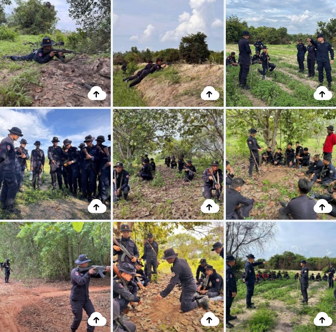 ការហ្វឹកហាត់បាញ់គ្រាប់ពិតរបស់កម្លាំងកងរាជអាវុធហត្ថខេត្តសៀមរាប ក្រោមការដឹកនាំផ្ទាល់របស់ ឧត្តមសេនីយ៍ សៀ ទីន ផ្អើលដល់បណ្តាញផ្សព្វផ្សាយធំៗរបស់ប្រទេសថៃ