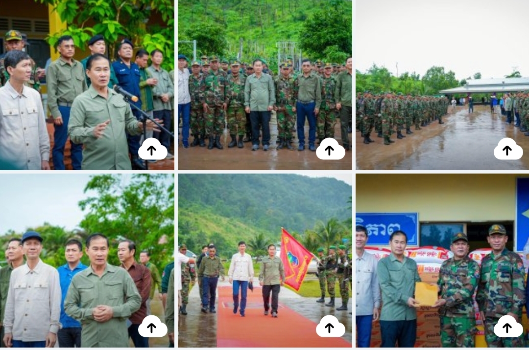 អភិបាលខេត្តពោធិ៍សាត់ និងប្រធានអាជ្ញាធរអគ្គិសនីកម្ពុជា ចុះសួរសុខទុក្ខកងកម្លាំង ប្រចាំទិសទី៤ នៃយោធភូមិភាគ៥ ក្នុងឃុំថ្មដា ស្រុកវាលវែង