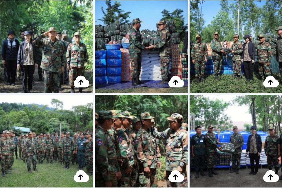 ឯកឧត្តម អ៊ី  ឈាន និងលោកជំទាវ បាន ស្រីមុំ នាំយកអំណោយសម្តេចកិត្តិព្រឹត្តបណ្ឌិត ប្រគល់ជូនកងកម្លាំងនៅតាមខ្សែរព្រំដែនក្នុងភូមិសាស្ត្រខេត្តប៉ៃលិន