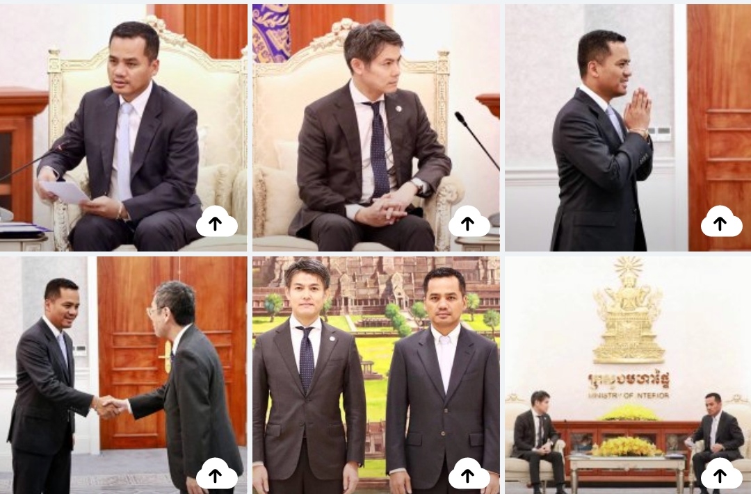 ឯកឧត្តមអភិសន្តិបណ្ឌិត ស សុខា និងប្រធានតំណាង JICA ផ្លាស់ប្ដូរយោបល់គ្នាអំពីកិច្ចសហប្រតិបត្តិការក្នុងវិស័យមហាផ្ទៃ