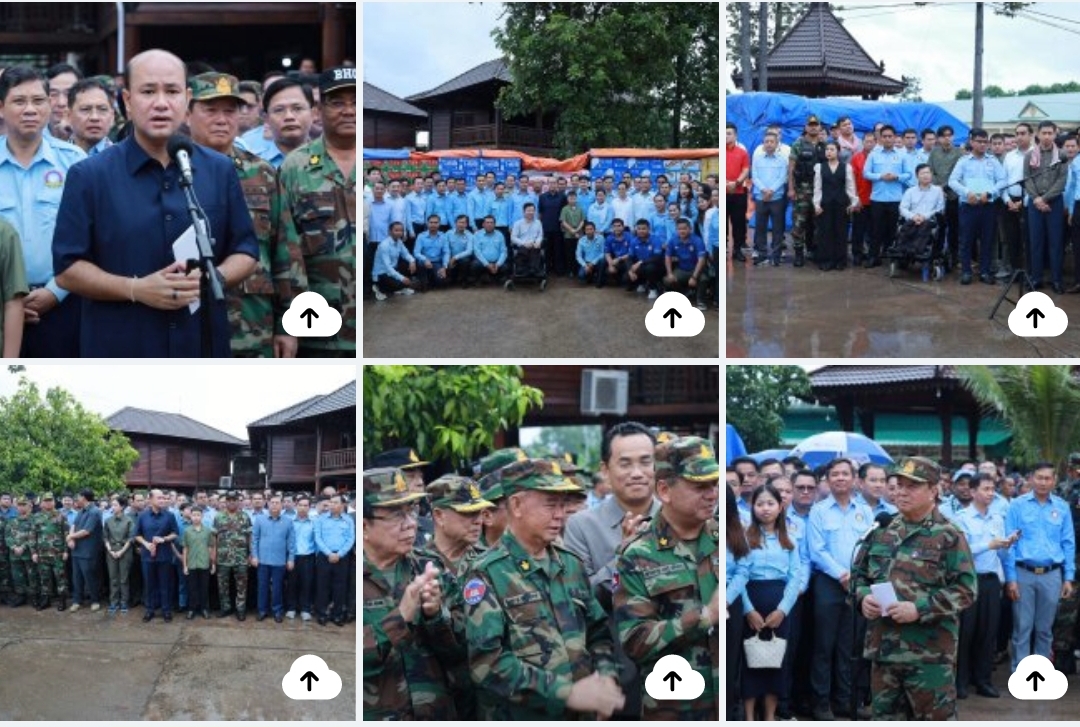 សហភាពសហព័ន្ធយុវជនកម្ពុជា ចុះសួរសុខទុក្ខ និងនាំយកអំណោយទៅប្រគល់ជូនកងកម្លាំងប្រដាប់អាវុធ ដែលឈរជើងនៅជួរមុខតាមបណ្តោយព្រំដែន ក្នុងភូមិសាស្រ្តខេត្តព្រះវិហារ