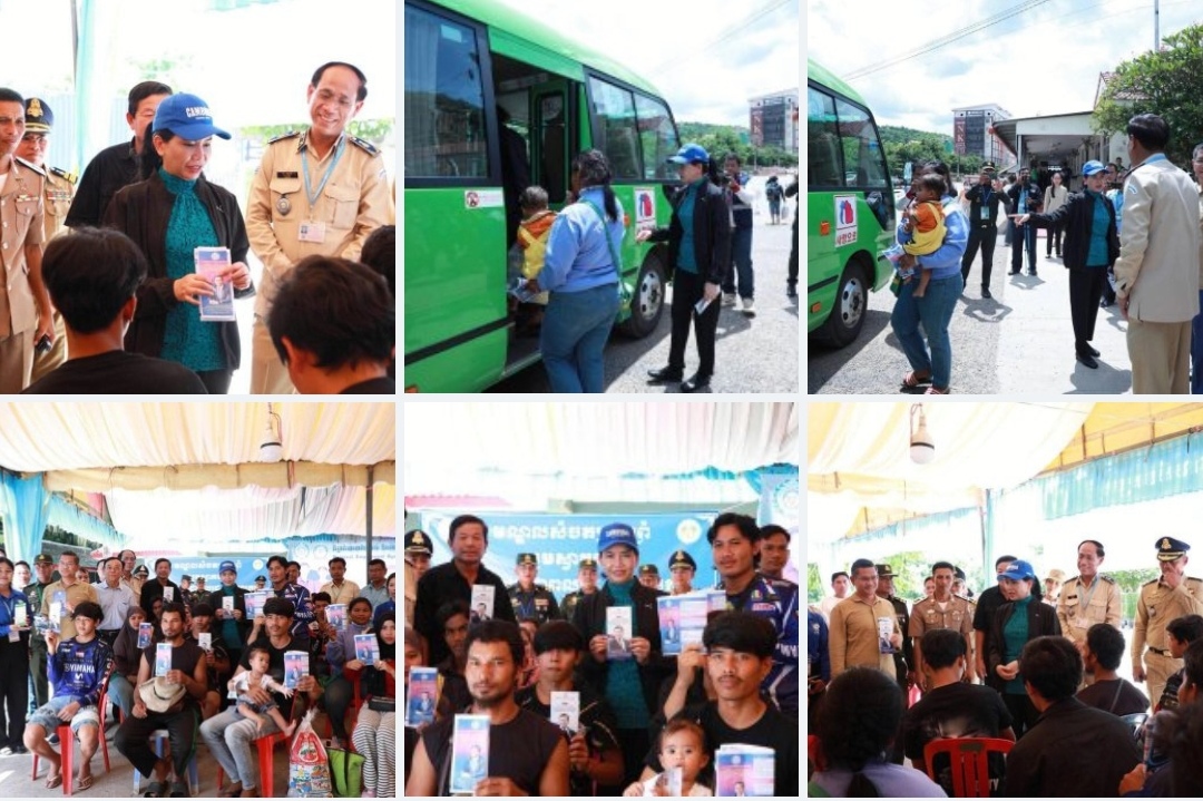 អភិបាលខេត្តប៉ៃលិន ជួបសំណេះសំណាល​ជាមួយបងប្អូន​ពលករខ្មែរ ​ដែលត្រឡប់​មកស្រុកំ​ណើតវិញ និងយ​ករ​ថយន្តក្រុង​ដឹក​ទៅផ្ទះ​មិន​យ​កប្រាក់