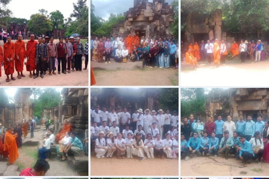បងប្អូនជនរួមជាតិខ្មែរជាច្រើននាក់ សម្រុកទៅទស្សនាប្រាសាទតាមាន់ធំ នៅខេត្តឧត្តរមានជ័យ