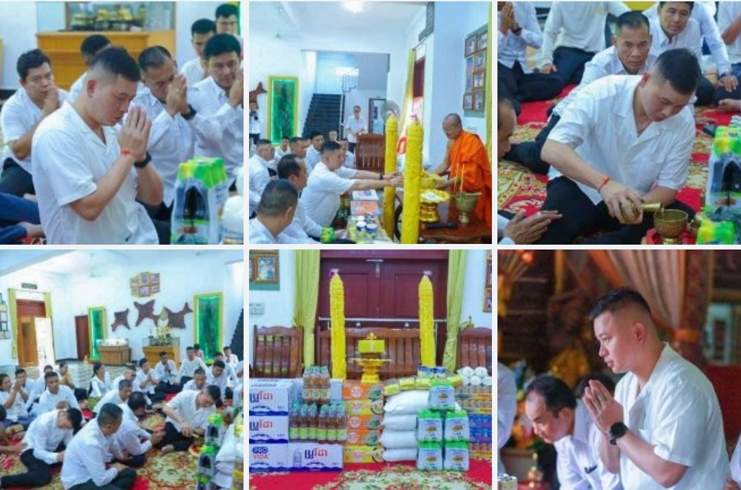 លោក ឧត្តមសេនីយ៍ត្រី សៀ ទីន នាំទេយ្យវត្ថុ និងបច្ច័យជូនព្រះសង្ឃគង់ចាំព្រះវស្សាចំនួន ០៤វត្ត ក្នុងខេត្តសៀមរាប!