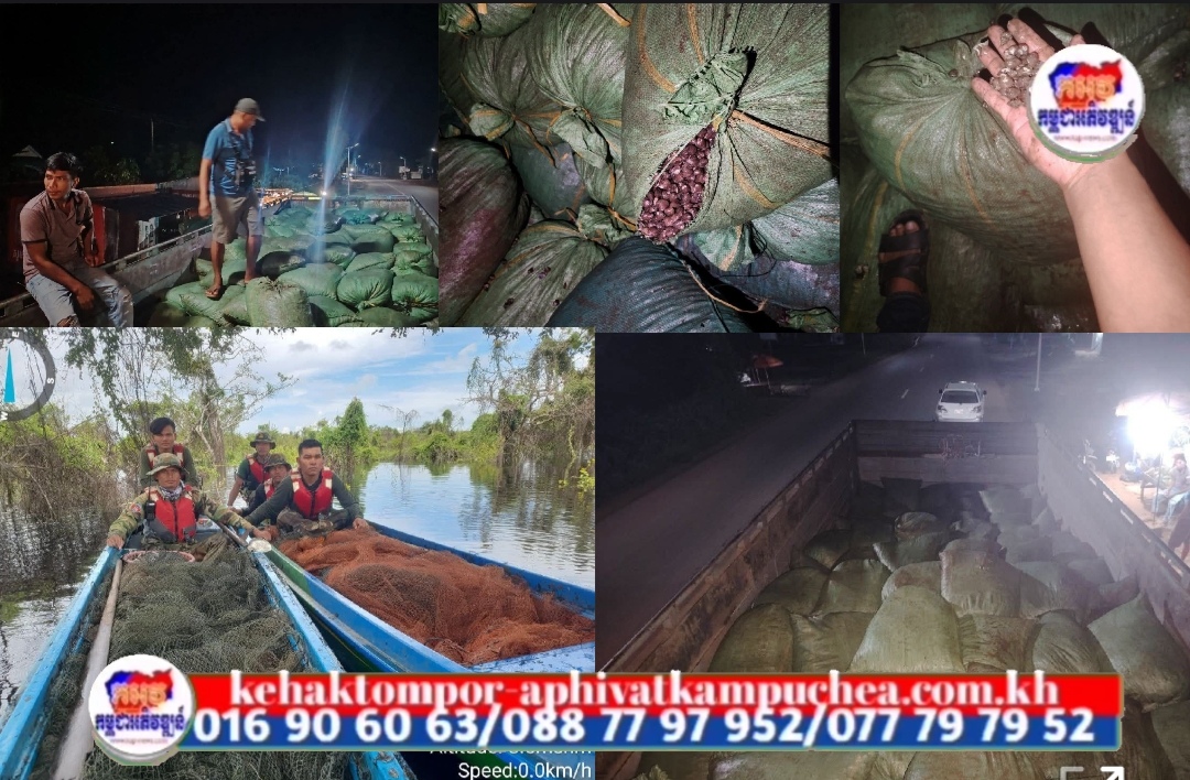 ឧត្តមសេនីយ៍ទោ សេង ធារិន ចាត់វិធានការ ប្រតិបត្តិការបង្រ្កាបការបទលើ្មសដឹកលៀសខុសច្បាប់ ចំនួន៣០តោន ក្នុងខេត្តកំពង់ធំ