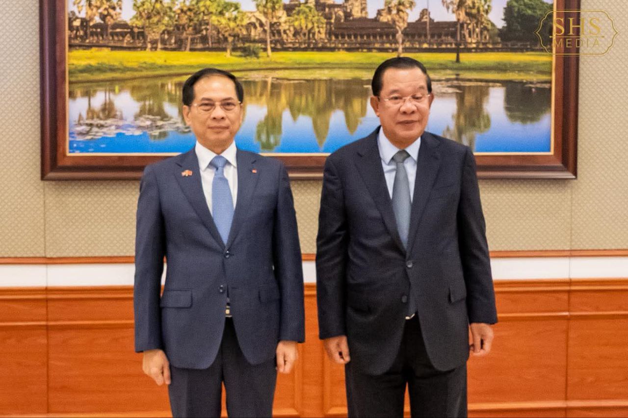 សម្តេចតេជោ ហ៊ុន សែន អនុញ្ញាតឱ្យឯកឧត្តម Bui Thanh Son ឧបនាយករដ្ឋមន្ត្រីនៃសាធារណរដ្ឋសង្គមនិយមវៀតណាម ចូលជួបសម្តែងការគួរសម