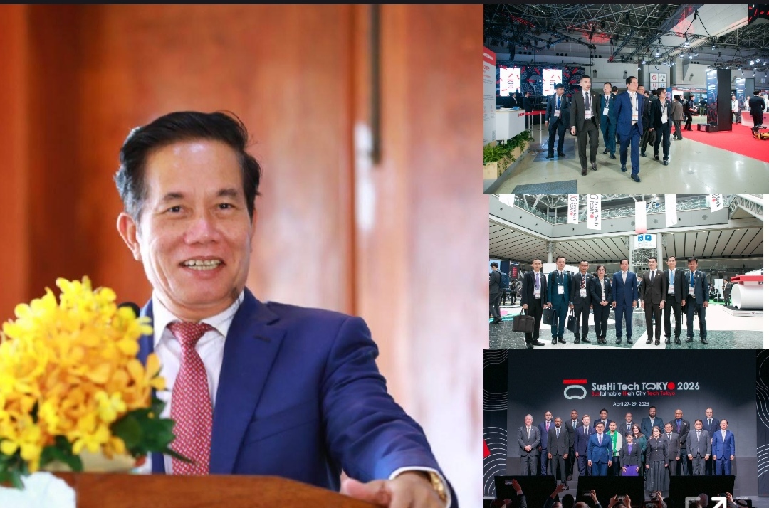 លោក ឃួង ស្រេង ដឹកនាំប្រតិភូរដ្ឋបាលរាជធានីភ្នំពេញចូលរួមពិធីបើកជាផ្លូវការកិច្ចប្រជុំកំពូលលើកទី៣ នៃបណ្តាញទីក្រុងសកលសម្រាប់ចីរភាព នៅទីក្រុងតូក្យូ ប្រទេសជប៉ុន