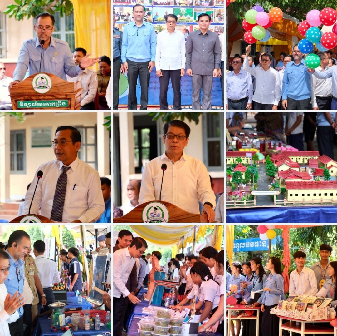 វិទ្យាល័យគោកព្រីង ខេត្តស្វាយរៀង រៀបចំពិធី «ពិពណ៌កម្រងស្នាដៃសិស្ស» ដើម្បីលើកកម្ពស់គុណភាពអប់រំ និងការច្នៃប្រឌិត