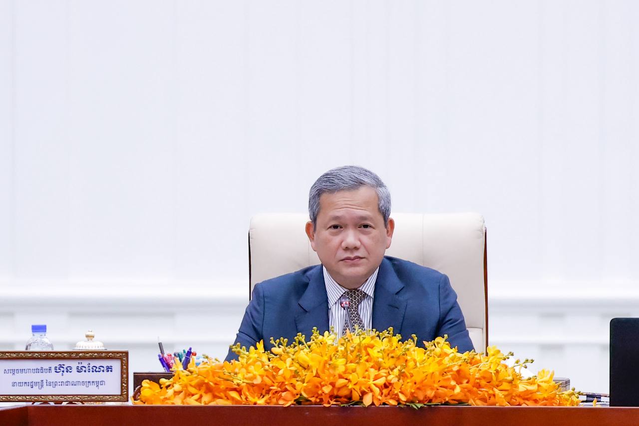 សម្តេចធិបតី ហ៊ុន ម៉ាណែត ដឹកនាំកិច្ចប្រជុំពេញអង្គគណៈរដ្ឋមន្ត្រី ពិភាក្សាលើរបៀបវារៈសំខាន់ៗចំនួន៣