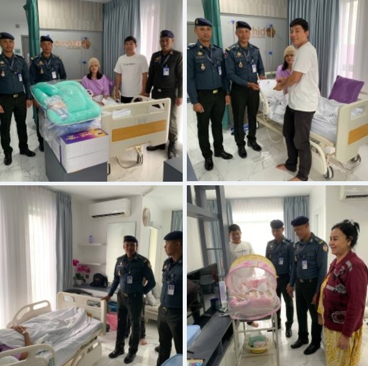 ក្រុមការងារអាវុធហត្ថរាជធានីភ្នំពេញ ប្រគល់អំណោយដល់សមាជិក ដែលមានប្រពន្ធទើបសម្រាលកូន!