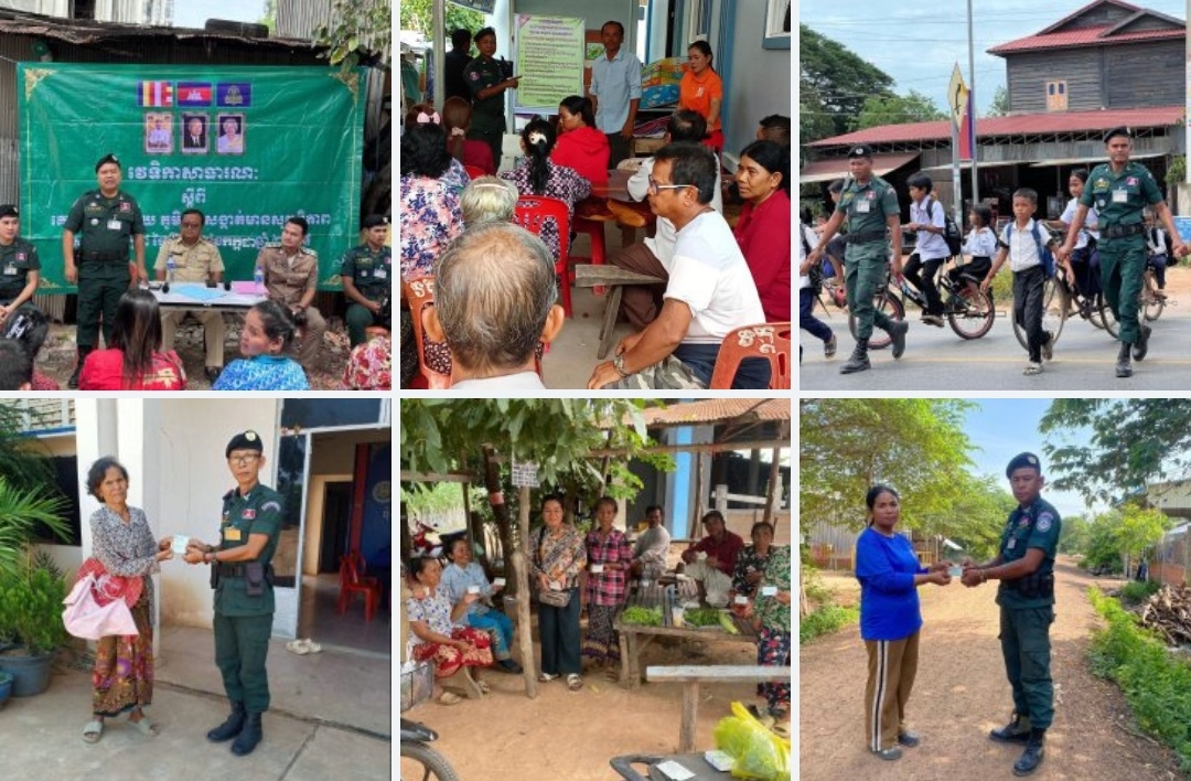 នគរបាលតាមក្រុង-ស្រុក ពង្រឹងការចុះផ្សព្វផ្សាយគោលនយោបាយភូមិ ឃុំ-សង្កាត់ មានសុវត្ថិភាពដល់ប្រជាពលរដ្ឋនិងសិស្សតាមមូលដ្ឋាន