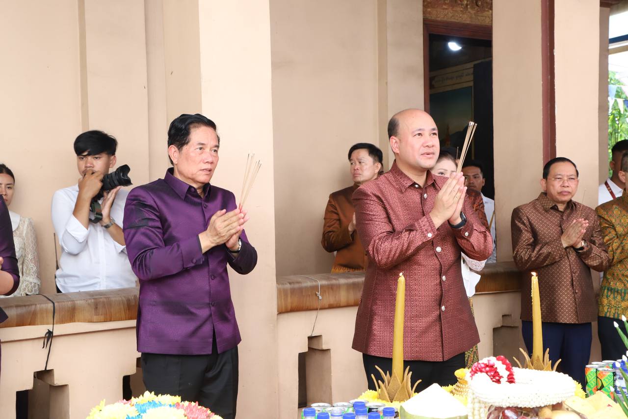 ឧបនាយករដ្ឋមន្ត្រី ហ៊ុន ម៉ានី ដឹកនាំទទួលទេវតាឆ្នាំថ្មី ក្នុងព្រឹត្តិការណ៍នគរសង្ក្រាន្ត នៅរមណីយដ្ឋានវប្បធម៌ប្រវត្តិសាស្ត្រវត្តភ្នំ