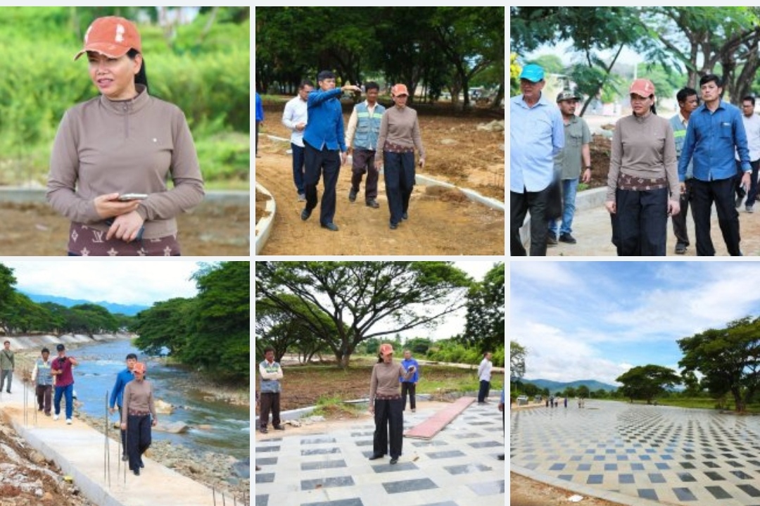 អភិបាល​ខេត្តប៉ៃលិន បាន​អញ្ជើញ​ពិនិត្យមើ​លវឌ្ឍន​ភាពការស្ថា​បនា «សួនប៉ៃ​លិនម​រតកតេជោ» នៅអ​មសងខាង​ដងស្ទឹង​ប៉ៃលិន