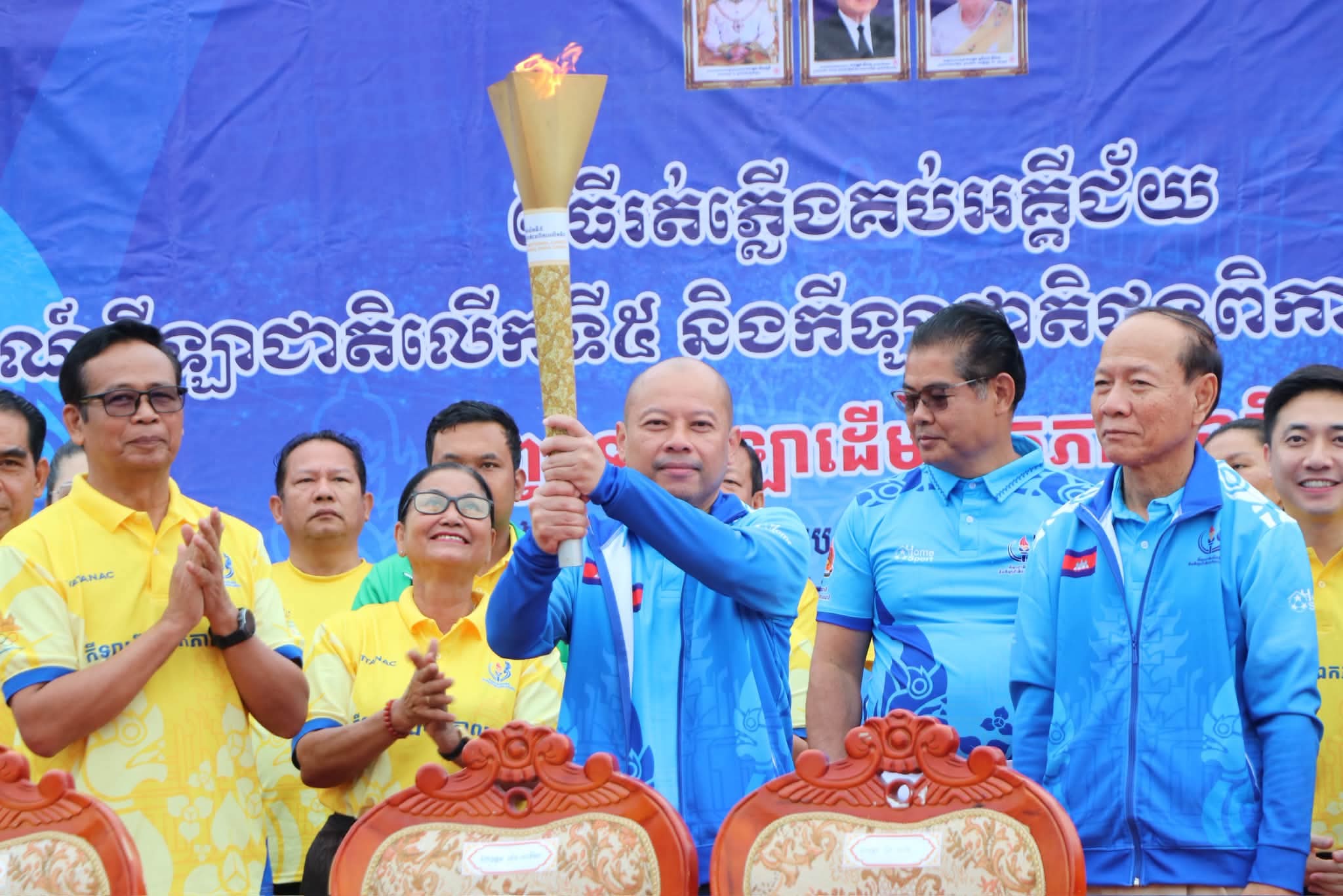ពិធីរត់ភ្លើងគប់កីឡាជាតិលើកទី៥ និងកីឡាជាតិជនពិការ លើកទី៣ ឆ្នាំ២០២៦ នៅក្រុងស្វាយរៀង…