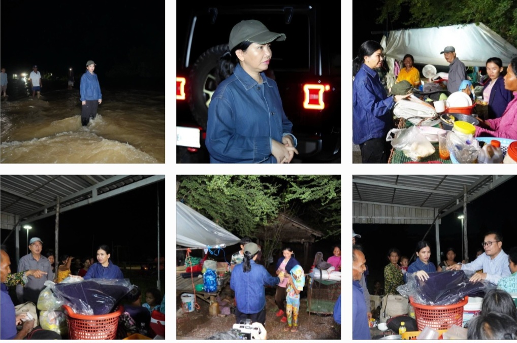 អភិបាលខេត្តប៉ៃលិន ចុះសួរសុខទុក្ខ  និងជួយសង្គ្រោះបន្ទាន់ដល់ប្រជាពលរដ្ឋដែលរងផលប៉ះពាល់ដោយសារជំនន់ទឹកភ្លៀង